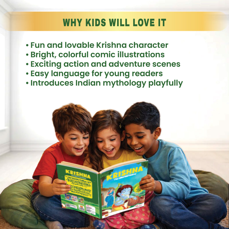 Krishna – The Mischief Maker | Young Krishna Comic Book for Kids (Indian Mythology, Age 8+ Years)