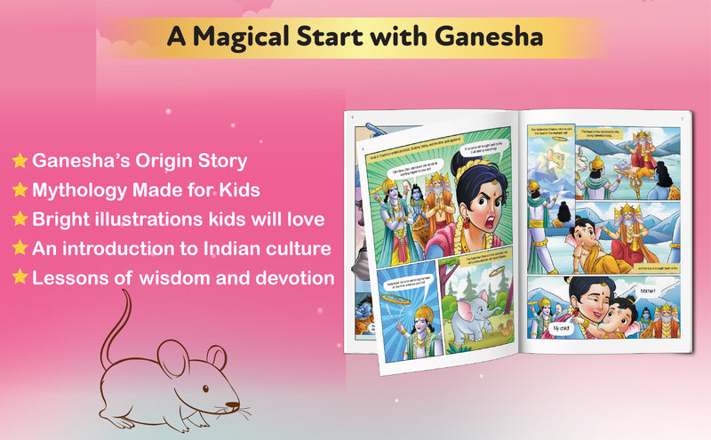 Ganesha – The Wise Elephant God | Lord Ganesha Comic Book for Kids (Indian Mythology, Age 8+ Years)
