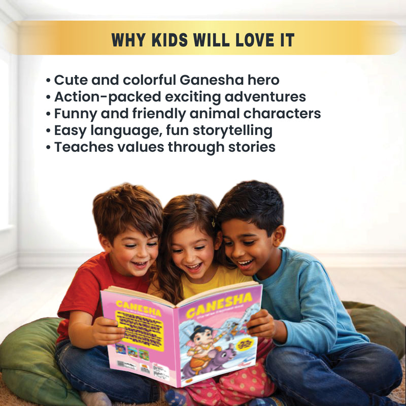 Ganesha – The Wise Elephant God | Lord Ganesha Comic Book for Kids (Indian Mythology, Age 8+ Years)