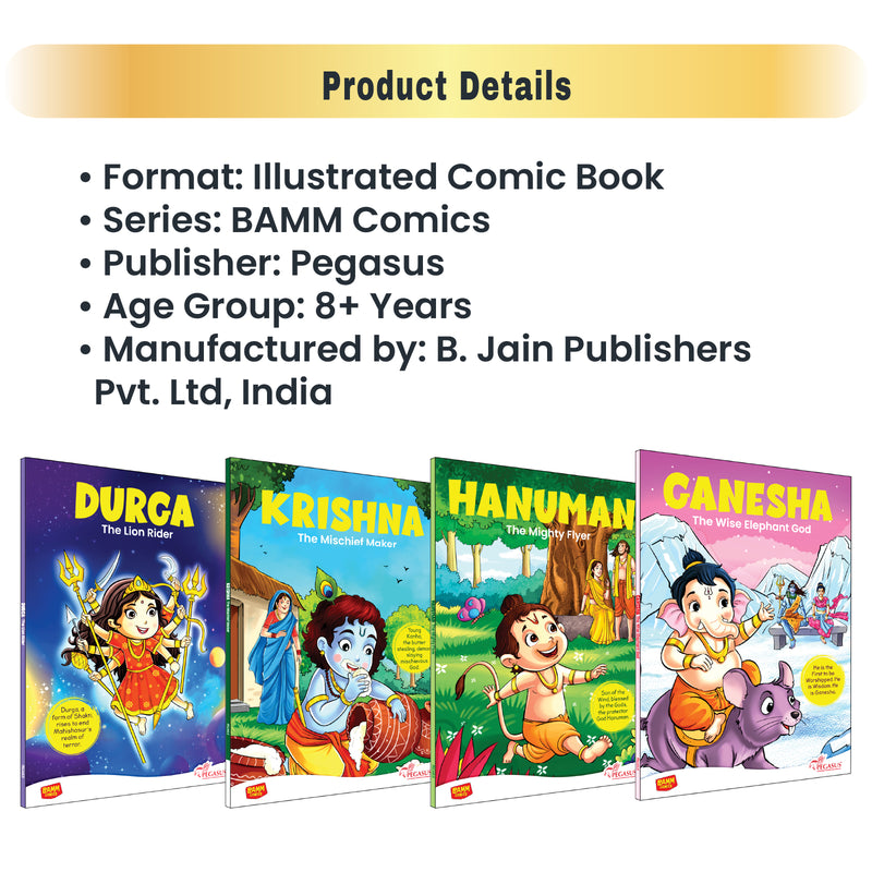 Ganesha – The Wise Elephant God | Lord Ganesha Comic Book for Kids (Indian Mythology, Age 8+ Years)