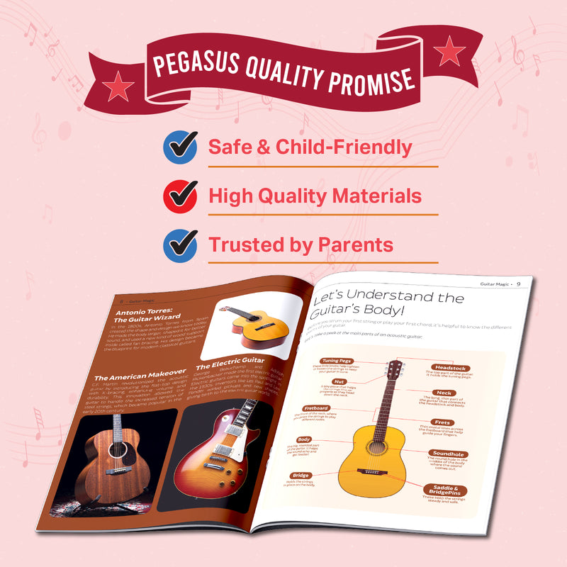 My Very First Guide to Guitar Magic – Beginner Guitar Book for Kids | Learn Chords, Strumming & Music Basics (Age 8+ Years)