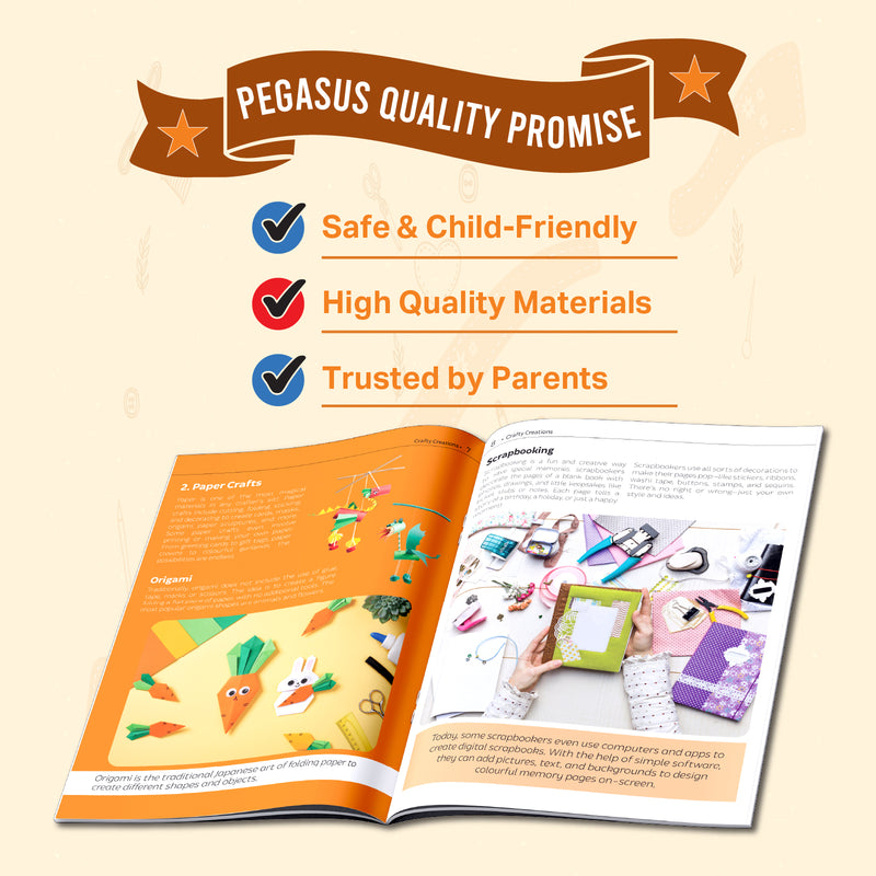 My Very First Guide to Crafty Creations –  DIY Paper Art & Craft Book for Kids (Age 6+ Years)
