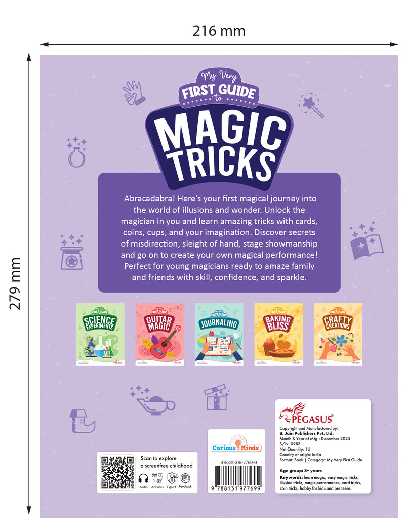 My Very First Guide to Magic Tricks – Easy Magic Tricks Learning Book for Kids (Age 6+ Years)