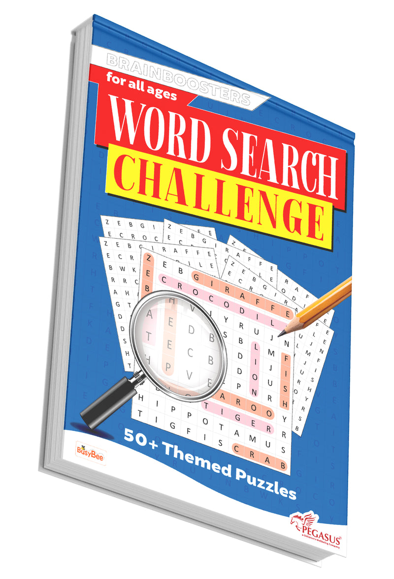Word Search Challenge – Brain Boosters Puzzle Book for All Ages (12+ Years) | 50+ Themed Word Search Puzzles