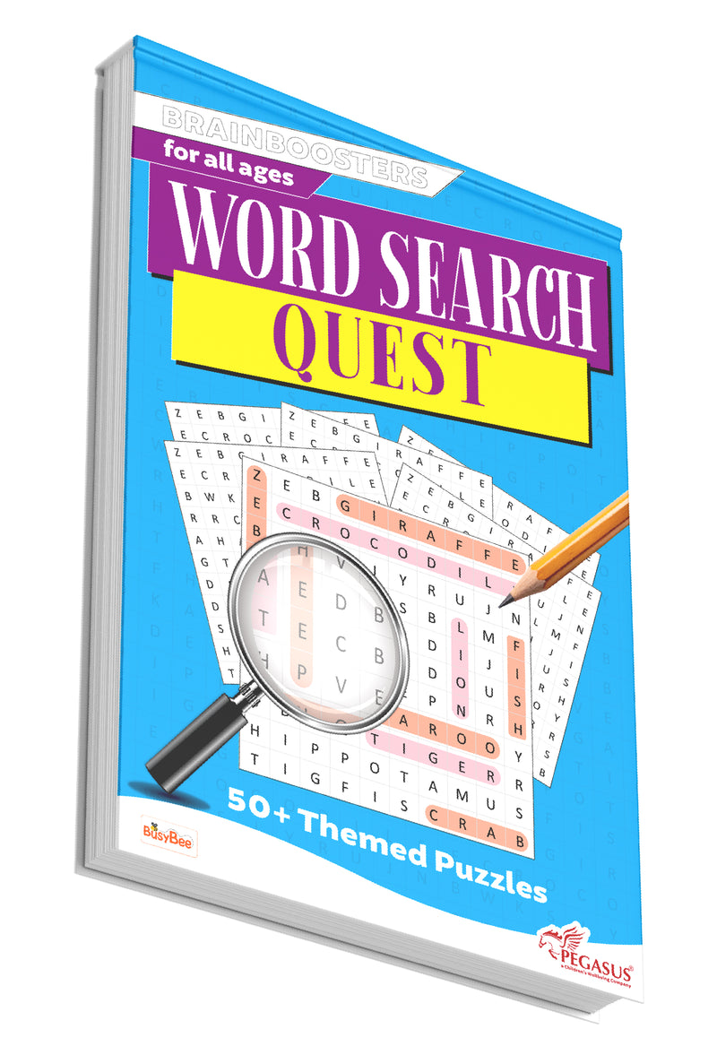 Word Search Quest – Brain Boosters Puzzle Book for All Ages (12+ Years) | 50+ Themed Word Search Puzzles