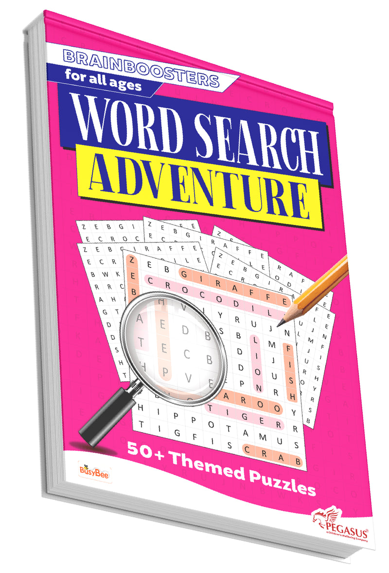 Word Search Adventure – Brain Boosters Puzzle Book for All Ages | 50+ Themed Word Search Puzzles with 1,400+ Words | Large Print Activity Book for Teens & Adults