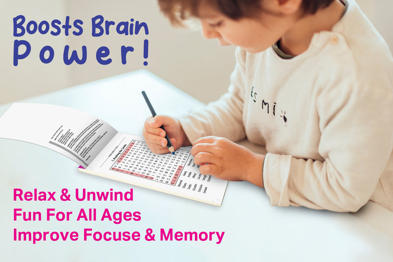 Word Search Adventure – Brain Boosters Puzzle Book for All Ages | 50+ Themed Word Search Puzzles with 1,400+ Words | Large Print Activity Book for Teens & Adults