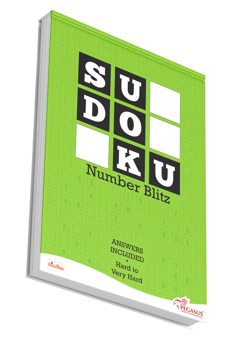 Sudoku Number Blitz – Hard to Very Hard Puzzle Activity Book (Age 12+ Years)