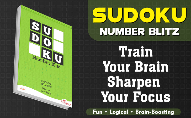 Sudoku Number Blitz – Hard to Very Hard Puzzle Activity Book (Age 12+ Years)