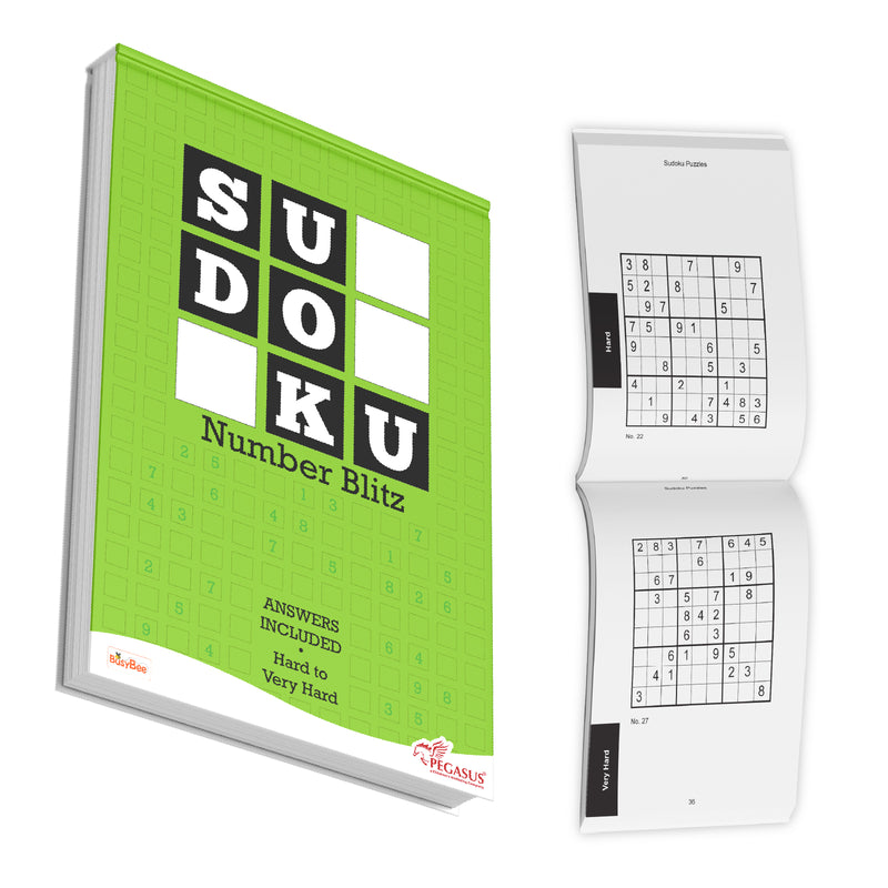 Sudoku Number Blitz – Hard to Very Hard Puzzle Activity Book (Age 12+ Years)