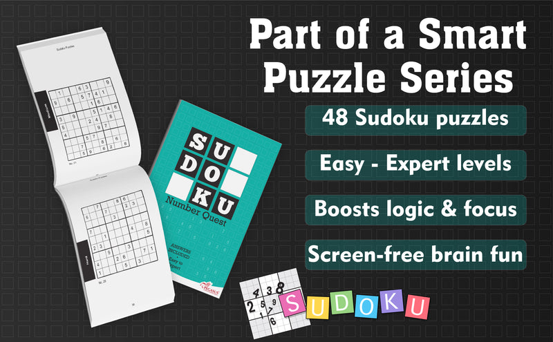 Sudoku Number Quest – Easy to Expert Puzzle Activity Book (Age 12+ Years)