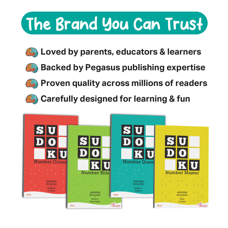 Sudoku Number Quest – Easy to Expert Puzzle Activity Book (Age 12+ Years)