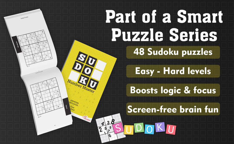 Sudoku Number Master – Easy to Hard Puzzle Activity Book (Age 12+ Years)