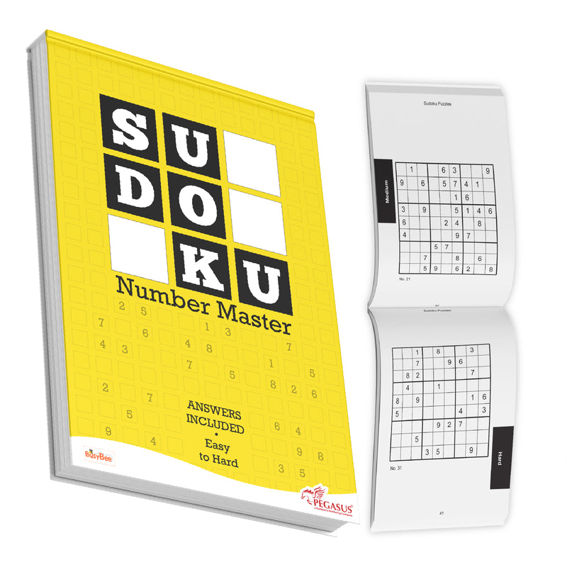 Sudoku Number Master – Easy to Hard Puzzle Activity Book (Age 12+ Years)