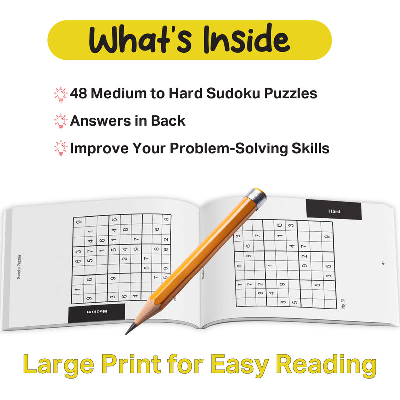 Sudoku Number Master – Easy to Hard Puzzle Activity Book (Age 12+ Years)