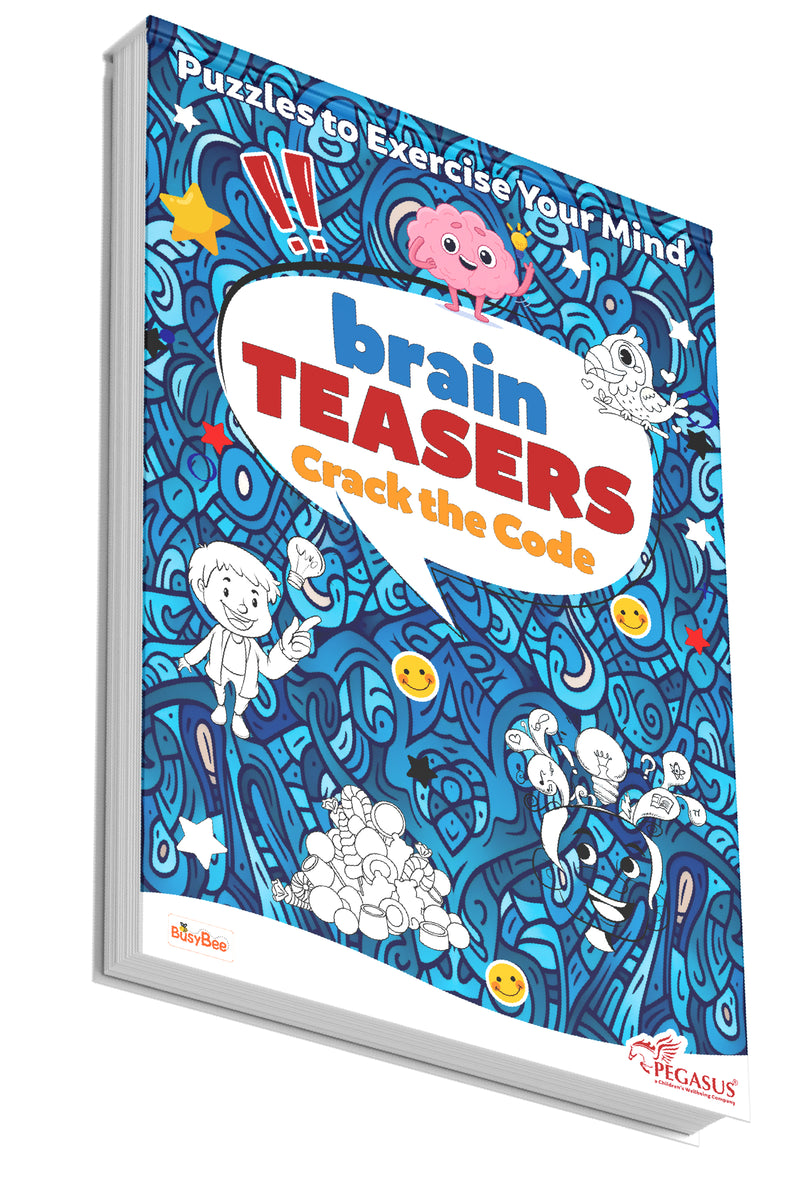 Brain Teasers Crack the Code – Crossword Puzzles, Riddles & Logic Games (Age 12+ Years)