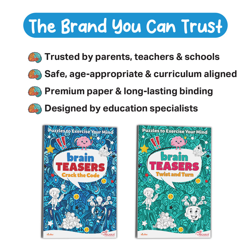 Brain Teasers Crack the Code – Crossword Puzzles, Riddles & Logic Games (Age 12+ Years)