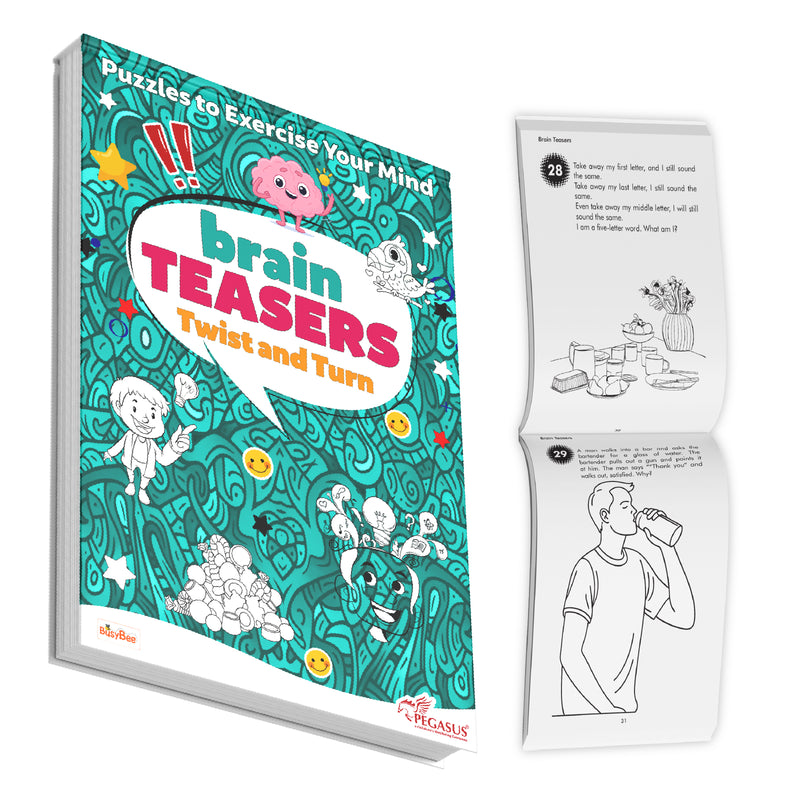 Brain Teasers Twist and Turn – Riddles, Logic Games & Brain Training Puzzles (Age 12+ Years)