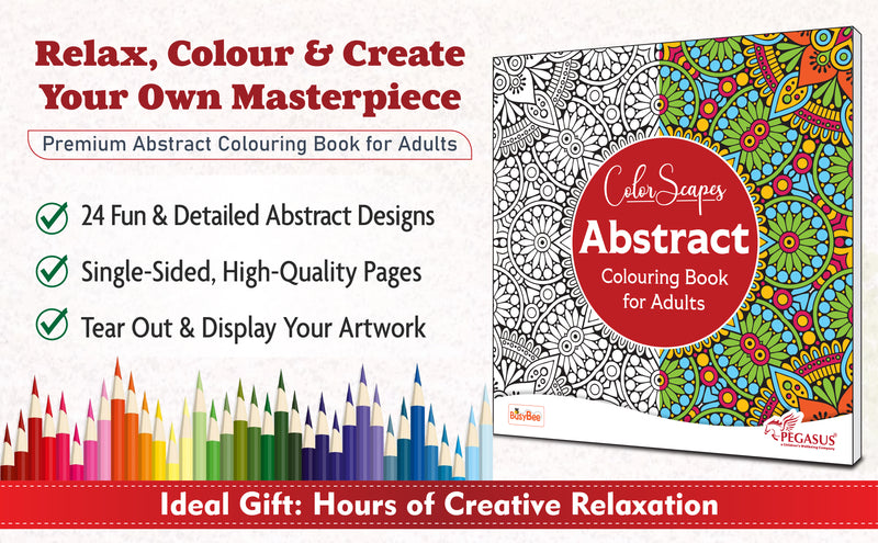 Mandala Coloring Book – Abstract Colouring Book for Adults (Age 9+ Years) | 24 Detailed Abstract Mandala Designs