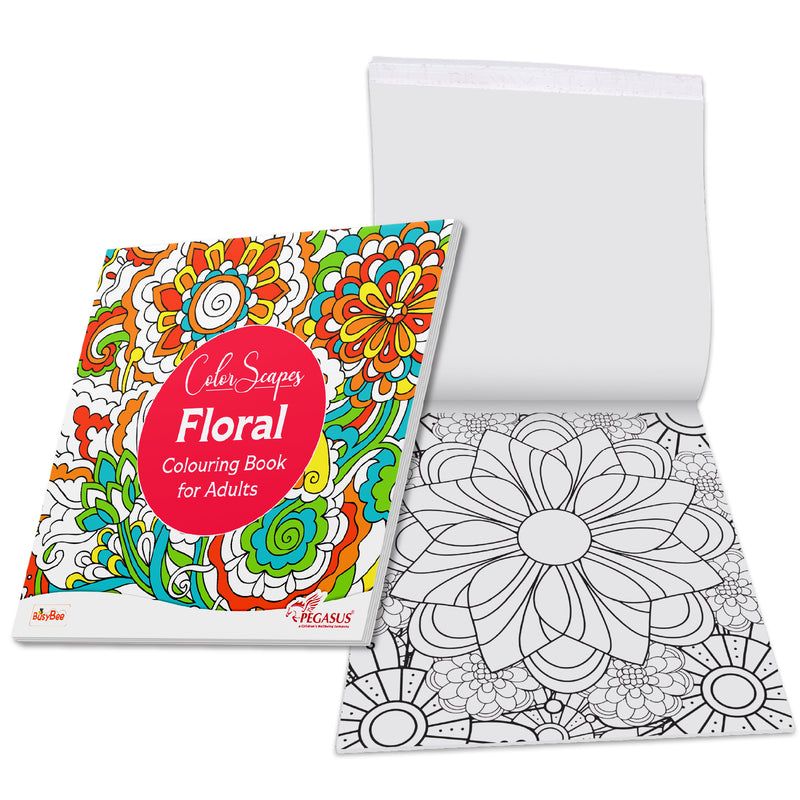 Mandala Coloring Book – Floral Colouring Book for Adults (Age 9+ Years) | 24 Detailed Floral Mandala Designs