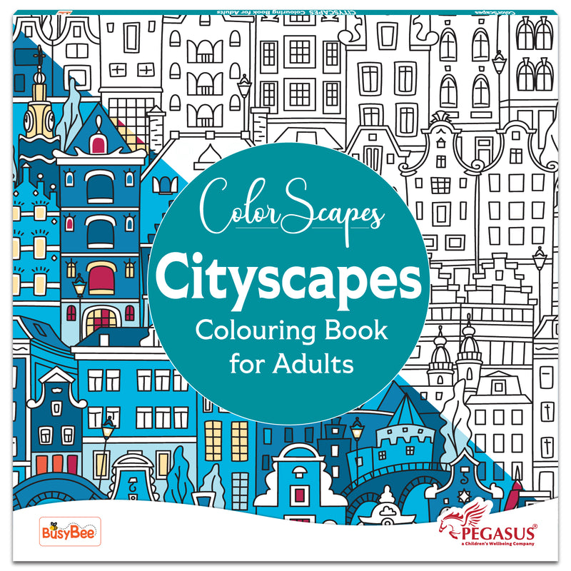 Mandala Coloring Book – Cityscapes Colouring Book for Adults (Age 9+ Years) | 24 Detailed Cityscape Designs