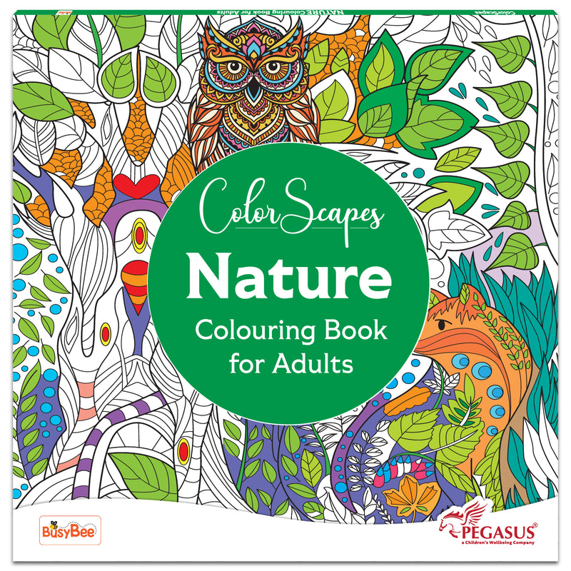 Mandala Coloring Book – Nature Colouring Book for Adults (Age 9+ Years) | 24 Detailed Nature Designs