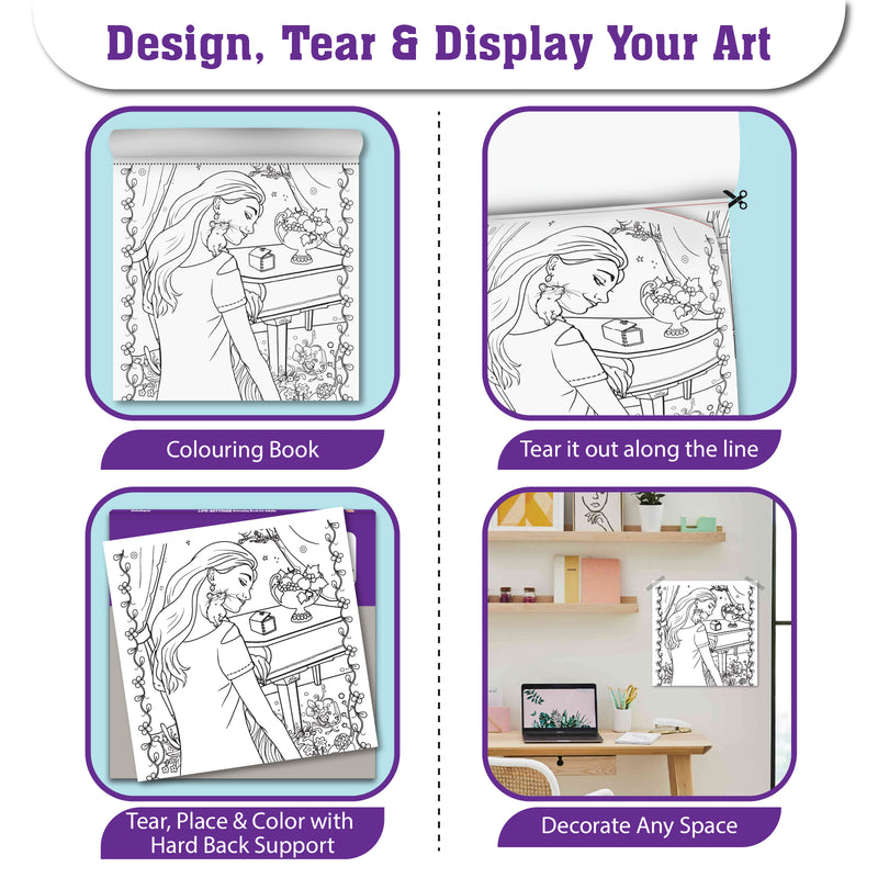 Mandala Coloring Book – Life-Settings Colouring Book for Adults (Age 9+ Years) | 24 Detailed Life Scene Designs