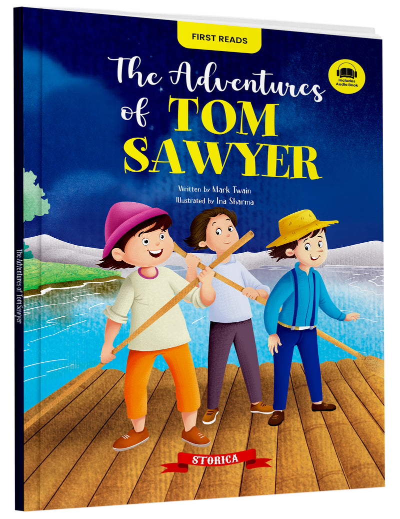 The Adventures of Tom Sawyer Book for Kids - Classic Bedtime Story Book, Early Reader, and Children's Adventure Book (Age 4+ Years)