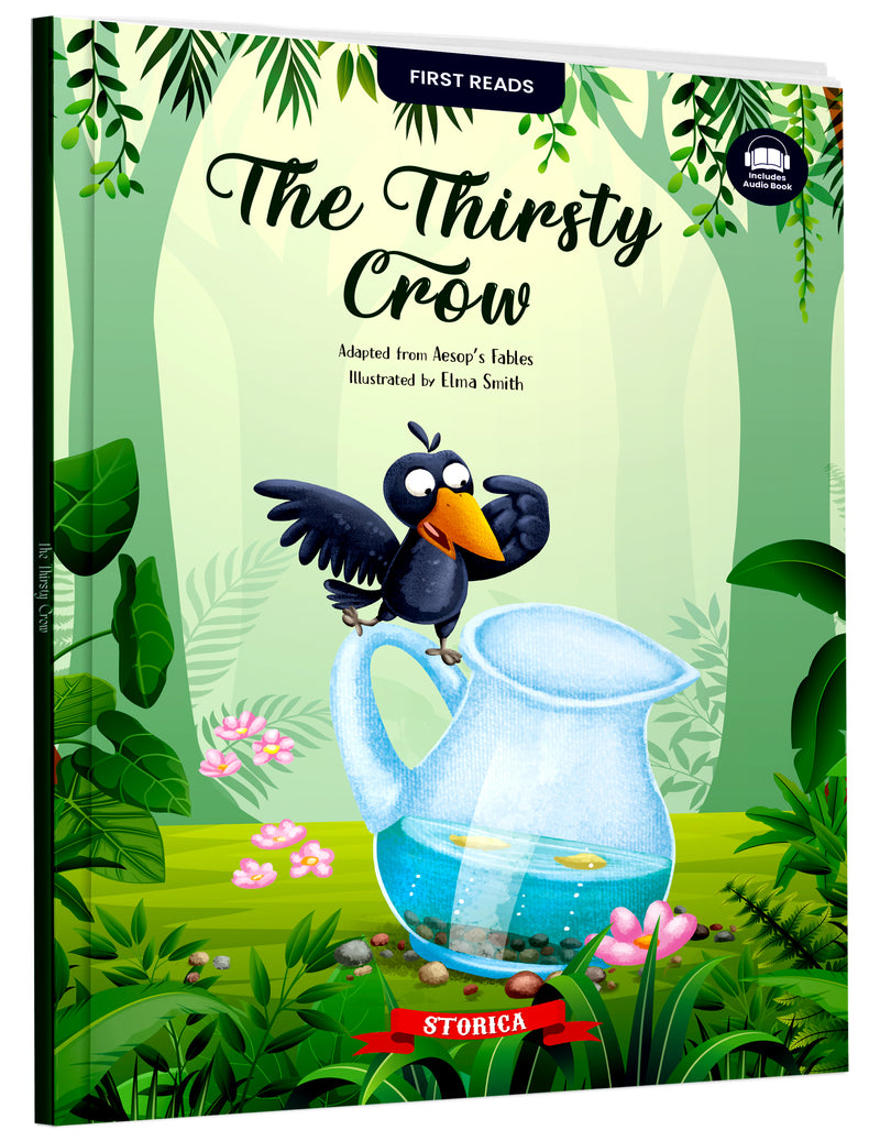 The Thirsty Crow Book for Kids - Classic Bedtime Story Book, Early Reader, and Children's Adventure Book (Age 4+ Years)