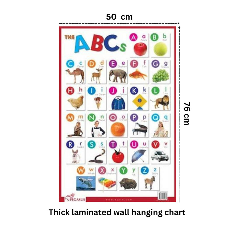 ABC Capital Letters Chart,Preschool alphabet chart, Letter recognition for kids
