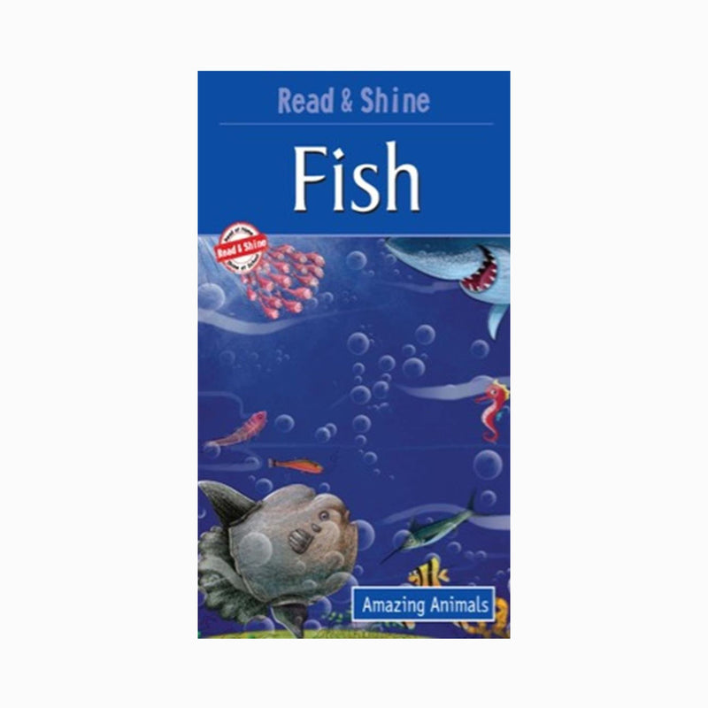 Colorful fish characters in a fun reading book, Educational fish tales for young readers