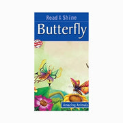 Friendly butterfly characters in a children's reading book, Butterfly story book