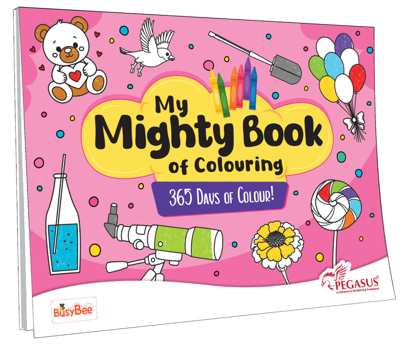 My Mighty Book of Colouring for Kids – Fun Creative Workbook with 184 Fun Colouring Pages (Age 3+ Years)