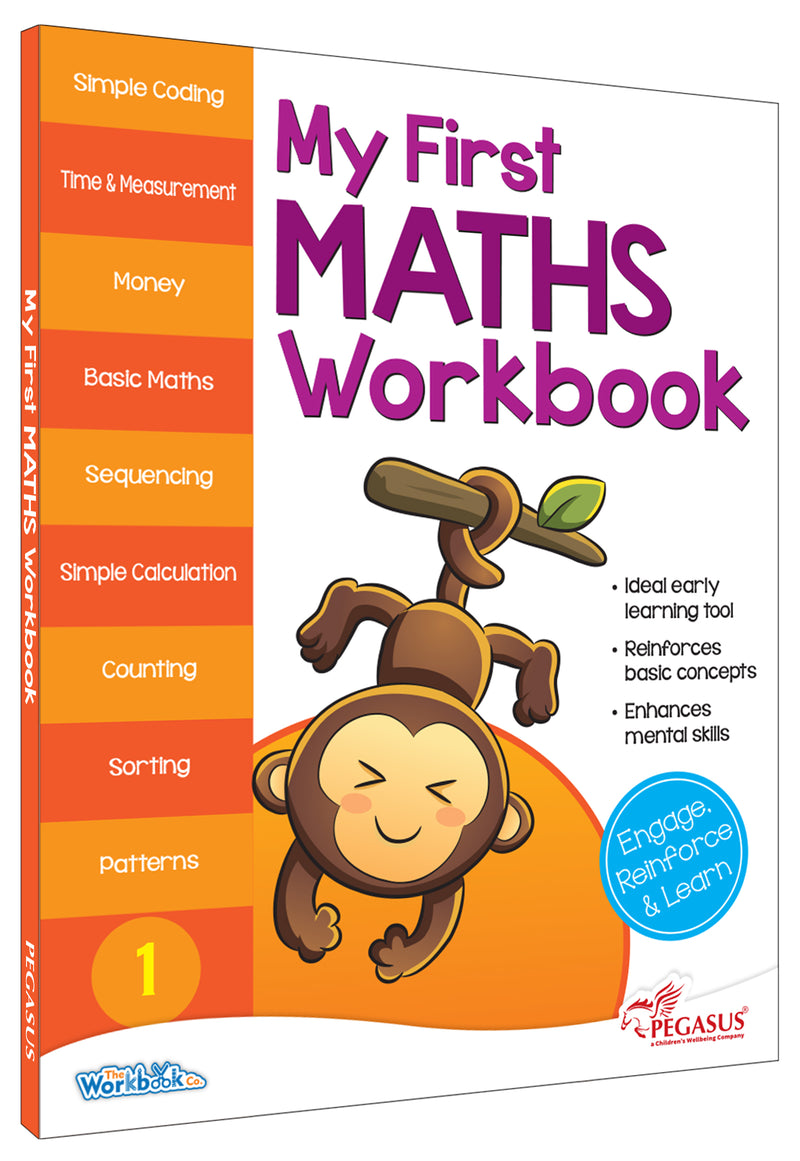 My First Maths Workbook 1 for Kids – 191 Fun  Activities for Counting & Early Learning (Age 3+Years)