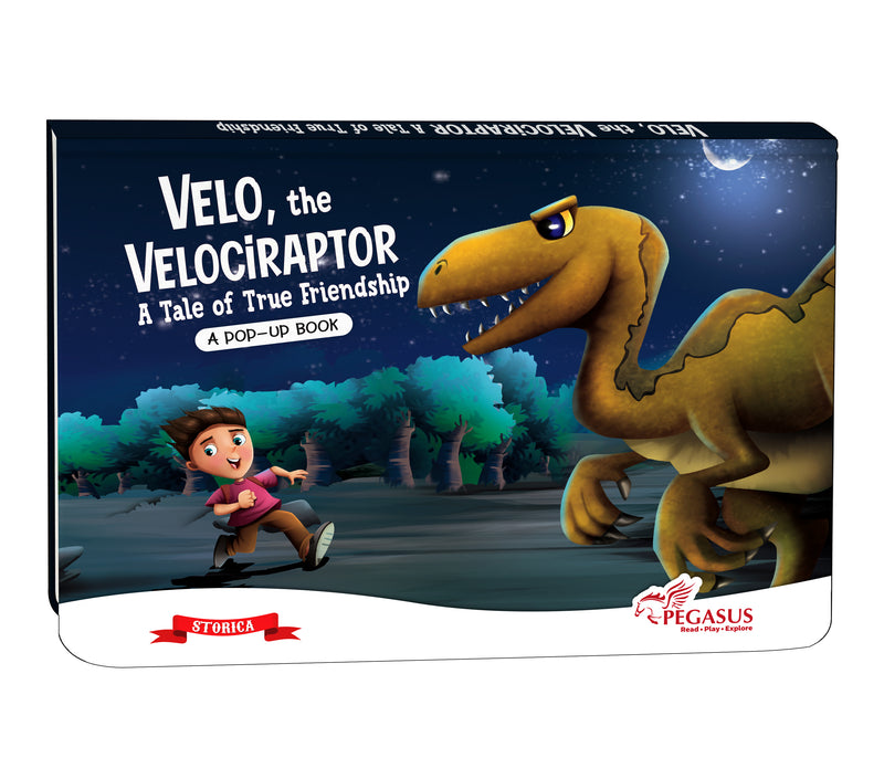 Velo, the Velociraptor – Pop-Up Book for Kids | Bedtime Story About Kindness & Adventure (Age 2+ Years)