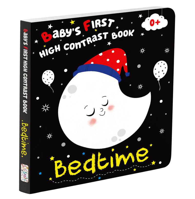 Baby's First High Contrast Book for Babies  – Soft & Safe Bedtime Black and White Book (0+ Months)