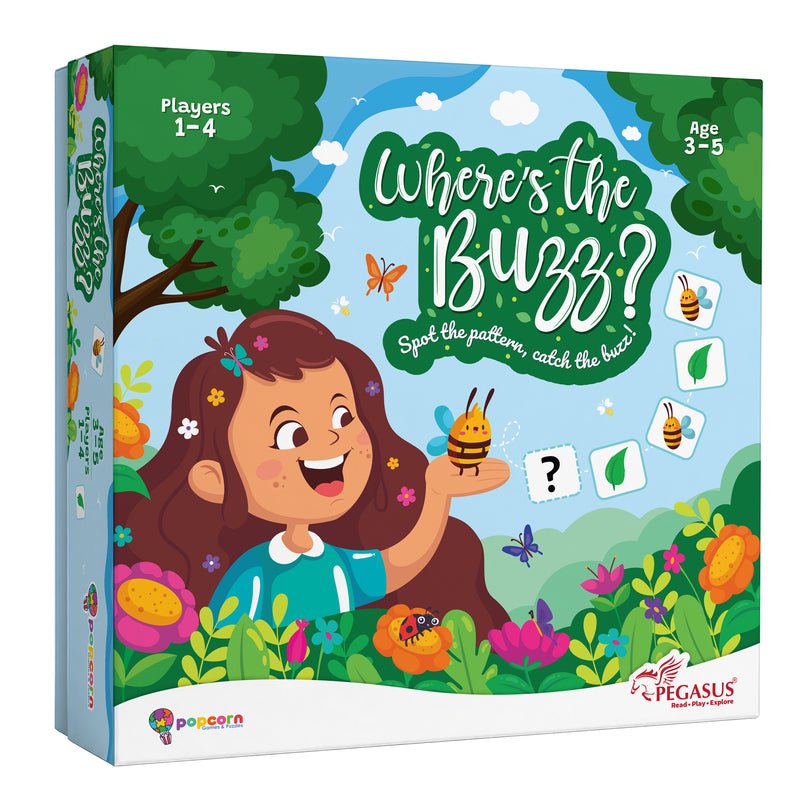 Where’s the Buzz Memory Matching Card and Puzzle Games for Kids, Creative Fun Learning Pattern (Age 3+ Years)