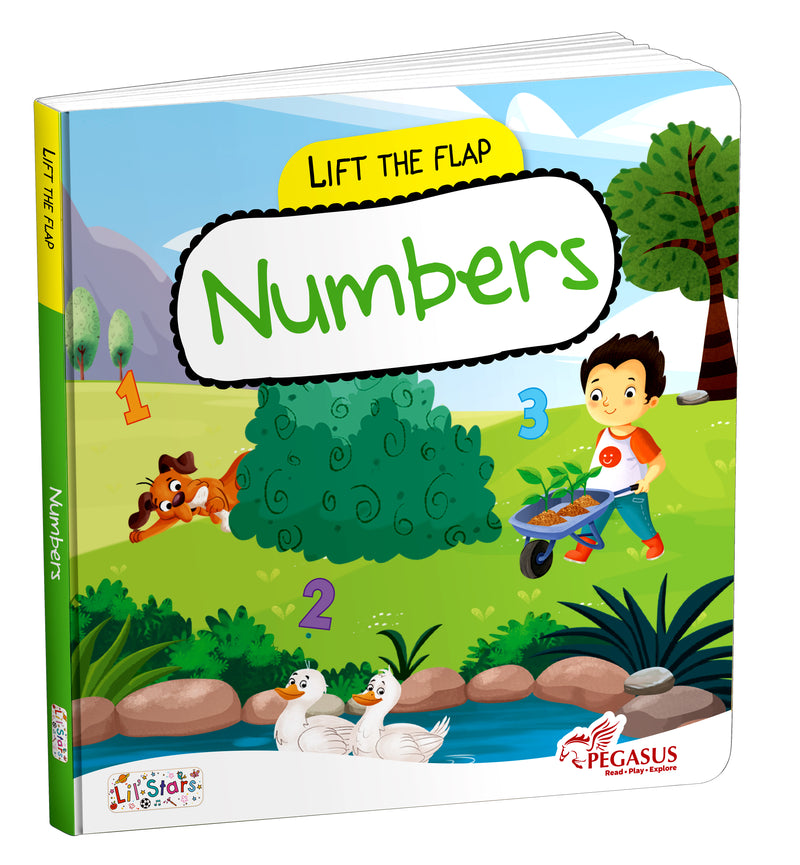 Lift the Flap Numbers Board Book for Kids – Early Learning Number Recognition Book (Age 2+ Years)