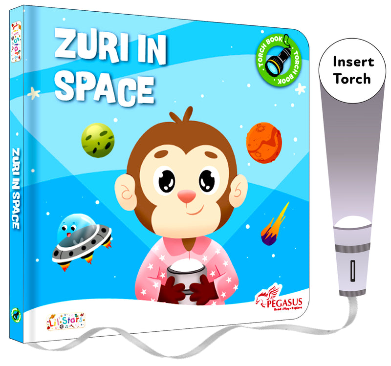 Zuri In Space Torch Book for Kids – Interactive Flashlight Story Book with Hidden Pictures (Age 2+ Years)