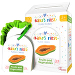 Baby’s First Flash Cards – Fruits & Vegetables | Early Learning & Mind Building Cards (3+ Months)