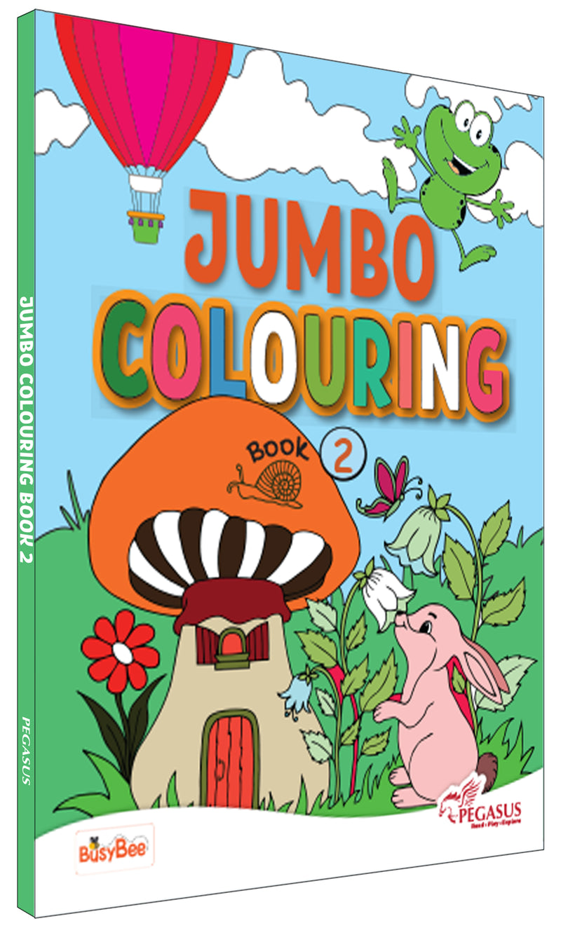 Jumbo Colouring Book 2 for Kids – Creative Colouring Books with 140+ Fun Pictures (Age 3+ Years)