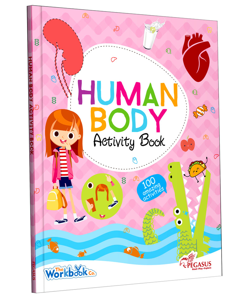 Human Body Activity Book for Kids – 100 Amazing Activities, Matching & Colouring Workbook (Age 4+ Years)
