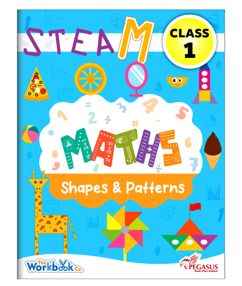 STEAM Maths Shapes & Patterns Workbook for Class 1 | Early Maths Activity Book (Age 5–7 Years)