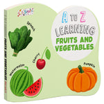 A to Z Learning Fruits and Vegetables Board Book for Kids – Early Learning Book (Age 1+ Years)