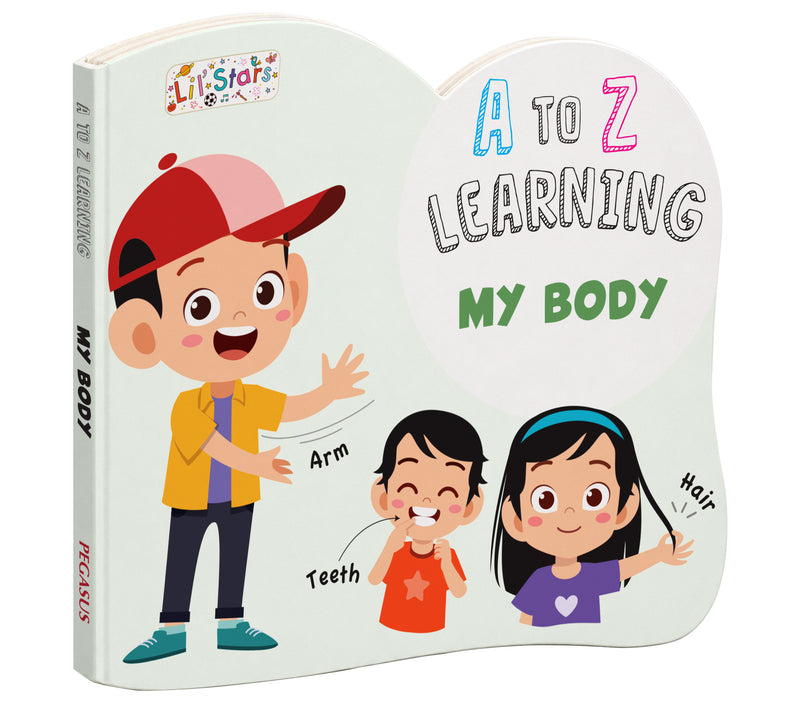 A to Z Learning My Body Board Book for Kids – Early Learning Body Parts Picture Book (Age 1+ Years)