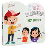 A to Z Learning My Body Board Book for Kids – Early Learning Body Parts Picture Book (Age 1+ Years)