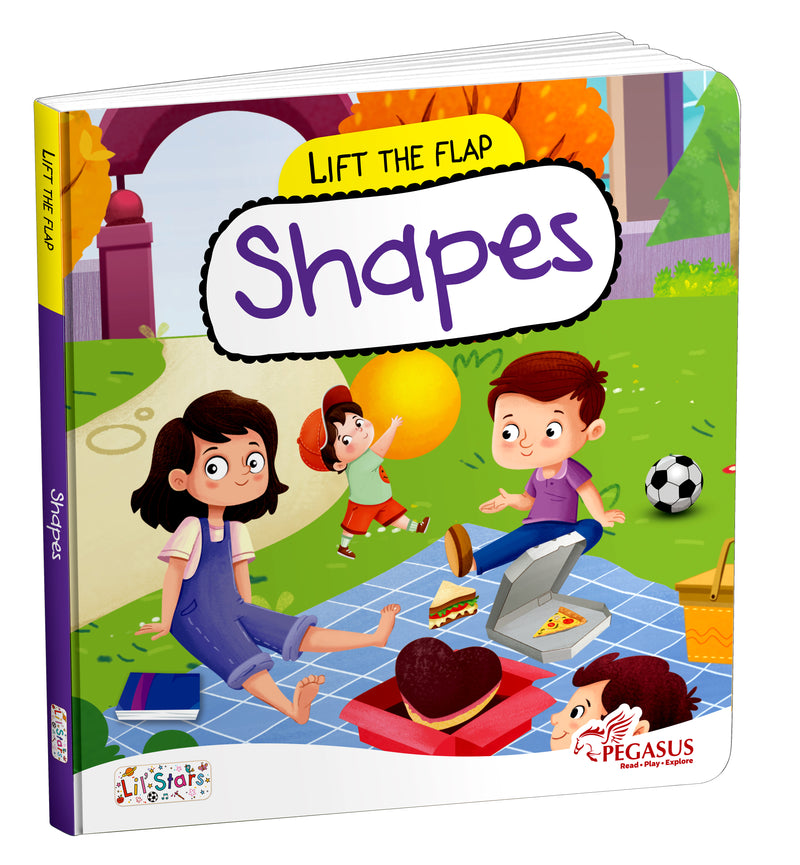 Lift the Flap Shapes Board Book for Kids – Early Learning Shapes Recognition Book (Age 2+ Years)