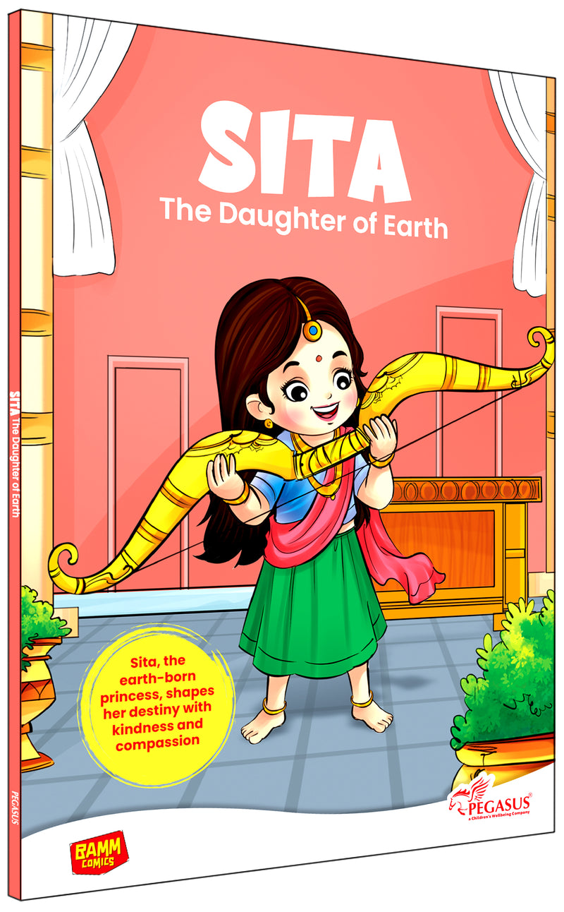 Devi Sita: The Daughter of Earth | Illustrated Mythology Story Book for Kids 8+ | Moral Values, Culture & Life Lessons | Engaging Comic-Style Book in Simple English