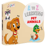 A to Z Learning Pet Animals Board Book for Kids – Early Learning Pet Picture Book (Age 1+ Years)