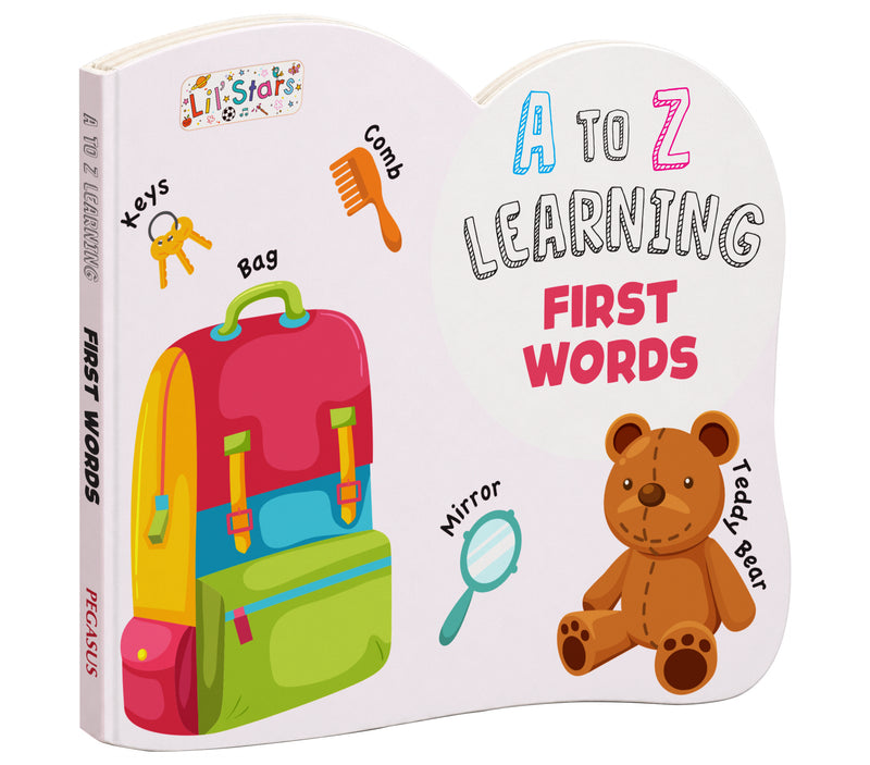 A to Z Learning First Words Board Book for Kids – Early Vocabulary Picture Book (Age 1+ Years)
